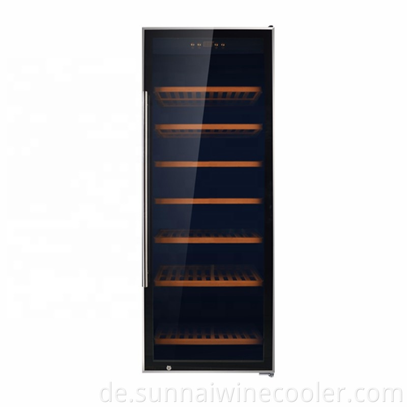 Dual Zone 242 Flaschen Black Panel Kompressor Big Wine Kühlschrank